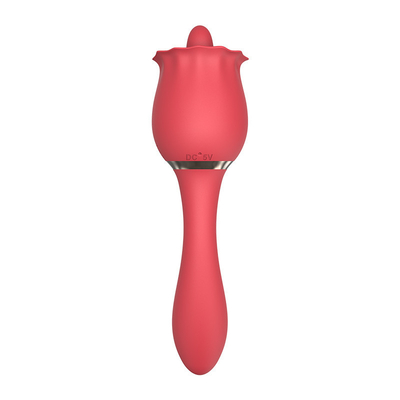 3 in 1 sesso Toy For Women di massaggio del punto G di Rose Licking Dildo Vibrator Stimualtor