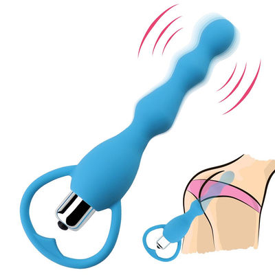 Spine gay di estremità di massaggio della prostata di progettazione delle donne dei vibratori anali impermeabili muti delle perle
