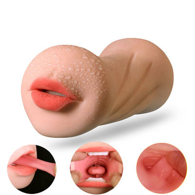Masturbatore maschio realistico 480g del massaggiatore del pene della bocca del TPE Deepthroat