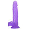 Sesso realistico Toy Suction Cup Crystal Dick di grande 220mm lunghezza del TPE per le donne