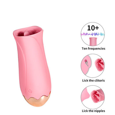 USB che fa pagare Rose Pink Vibrating Egg Electric che lecca massaggiatore